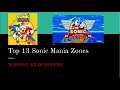 Top 13 Sonic Mania Zones