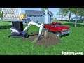 Removing Tree Stumps | Bobcat Mini Excavator | Landscaping | Farming Simulator 19