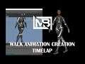 Walk Animation Creation Timelap