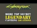 More Top Secret Legendary Clothing in Cyberpunk 2077