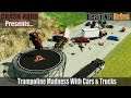 BeamNG Drive - Trampoline Madness With Cars & Trucks