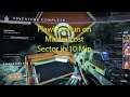 Destiny 2 Flawless Master Lost Sector Scavenger's Den Flawless Run In 10 Minutes With Hunter 1 Shot