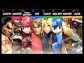Super Smash Bros Ultimate Amiibo Fights – Kazuya & Co #178 4 team battle at Midgar