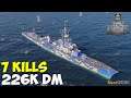 World of WarShips | Z-23 | 7 KILLS | 226K Damage - Replay Gameplay 1080p 60 fps