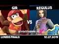 Gir (Diddy Kong/King K Rool/Incineroar) vs Regulus (Hero) | Losers Finals | Synthwave X #7