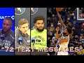 📺 Stephen Curry to text Wiggins “that picture of him dunking on KAT…72 text messages from me…”
