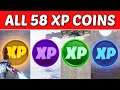 All 58 XP Coins Locations (Week 1-6) - Fortnite Season 4