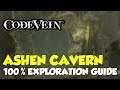 Code Vein Ashen Cavern 100% Exploration Guide