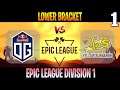 OG vs YES  Game 1 | Bo3 | Lower Bracket Epic League Division 1 | Dota 2 Live