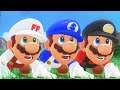 Super Mario Odyssey - Fire Mario Vs. Blue Mario Vs. Dark Mario 4K60FPS
