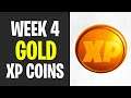 All Gold XP Coins Locations WEEK 4 - Fortnite