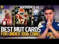 BEST Cards for Under 100k for EVERY Position! | Madden 20 Ultimate Team
