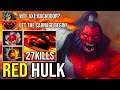 EPIC Red Hulk Hunt For Kill At The Backdoor Chop Through Everything With No Fear 7.25 Dota 2
