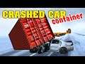 The CONTAINER fell and crushed the car - BeamNG Drive #03 Crash Time