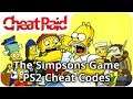 The Simpsons Game Cheat Codes | PS2