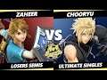 4o4 Smash Night 38 Losers Semis - Zaheer (Link) Vs. chooryu :) (Cloud) SSBU Ultimate Tournament