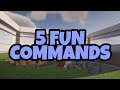 5 FUN COMMANDS IN MINECRAFT!! (Kind Creeper, Lightning Axe and more)