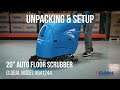 641244 Global Industrial Floor Scrubber Unpacking & Setup