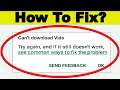 Fix Can't Download Vido App Error On Google Play Store Problem - Fix Can't Install