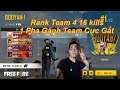 [FreeFire] HuyQ Gánh Team Top 1 16 Kills Rank Squad