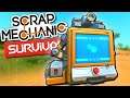 Building a CRAFTBOT and Establishing Our Base! - Scrap Mechanic Survival