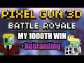 My 1000th Battle Royale Win (+ Rebranding) Pixel Gun 3D Battle Royale Completely AFK