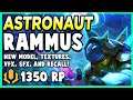*NEW* ASTRONAUT RAMMUS IS A PAY TO WIN SKIN?!? RIOT WHY??? - League of Legends PBE Gameplay