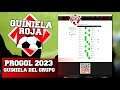 Quiniela Roja Progol 2023  - Sencilla + 4 Dobles
