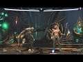 Scarecrow vs Aquaman (Hardest AI) - INJUSTICE 2 level handicap & competitive mode Match