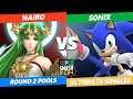 SSC 2019 SSBU - NRG Nairo (Palutena) VS  Sonix (Sonic) Smash Ultimate Round 2 Pools