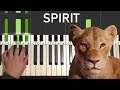 The Lion King - Spirit - Beyonce (Piano Tutorial Lesson)