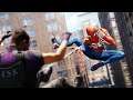Traveling and fighting in Marvel Spider - Man