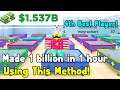 I Made 1 Billion Cash In 1 Hour Using This Method In Arcade Empire Roblox! 4th Best Player