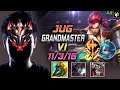 GrandMaster Vi Jungle vs Gwen - 천상계 장인 정글 바이 템트리 룬 신파자 정복자 ヴァイ Вай 皮城执法官 菲艾 - LOL KR 11.16
