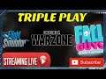 [LIVE] THE TRIPLE PLAY! FALL GUYS ULTIMATE KNOCKOUT + COD WARZONE + FLIGHT SIMULATOR 2020 | PS4 PC