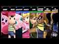 Super Smash Bros Ultimate Amiibo Fights   Request #3966 4 Team Battle at 3D Land