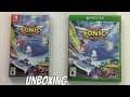 TEAM SONIC RACING SWITCH AND XBOX ONE VERSION UNBOXING
