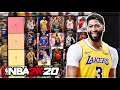 THE FINAL RANKING THE BEST POWER FORWARDS IN NBA 2K20 MyTEAM!! (Tier List)