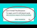 How To Fix Can't Install The Simpsons Error On Google Play Store Android & Ios