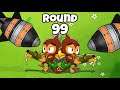 ROUND 99 WITH ONLY GLUE AND VILLAGE? IS THIS EVEN POSSIBLE??? - Bloons TD 6 Challenges
