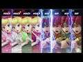 Super Smash Bros Ultimate Amiibo Fights – Request #15388 4 Peach vs 4 Roy