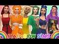 WOW! Eure Sims als Regenbogen-Sims 😍🌈 Die Sims 4: Rainbow Challenge 💕