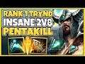 #1 TRYNDAMERE WORLD JUNGLE PENTAKILL IN HIGH-ELO (FT. TRICK2G) - League of Legends