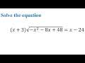 [Maths by examples] Equation #1