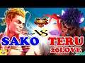 『スト5』 Sako 「ルーク」対 テル20love「影ナル者」｜Sako 「lucky 」vs Teru20love 「Kage」 『SFV』🤜FGC🤛
