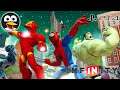 El hombre araña vs HULK - Vídeos de Juegos de Super Héroes Marvel en Español - Disney Infinity 3.0