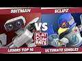 Flat Combats 10 Losers Top 16 - 8BitMan (ROB) Vs. Eclipz (Falco) SSBU Smash Ultimate