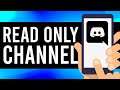 How To Create a Read Only Channel in Discord Mobile