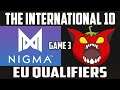 Nigma vs Hellbear Smashers - Game 3 Ti10 Qualifiers - Dota 2 Highlights