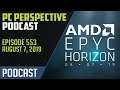 PC Perspective Podcast #553 - Zen 2 EPYC, AMD Q2 Results, NZXT Lighting Kit